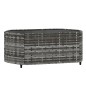 vidaXL 3-tlg. Garten-Lounge-Set mit Kissen Grau Poly Rattan vidaXL 3-tlg. Garten-Lounge-Set mit Kissen Grau Poly Rattan