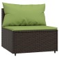vidaXL 3-tlg. Garten-Lounge-Set mit Kissen Braun Poly Rattan vidaXL 3-tlg. Garten-Lounge-Set mit Kissen Braun Poly Rattan