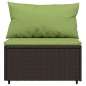 vidaXL 3-tlg. Garten-Lounge-Set mit Kissen Braun Poly Rattan vidaXL 3-tlg. Garten-Lounge-Set mit Kissen Braun Poly Rattan