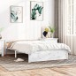 vidaXL Massivholzbett Weiß 135x190 cm vidaXL Massivholzbett Weiß 135x190 cm