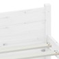 vidaXL Massivholzbett Weiß 135x190 cm vidaXL Massivholzbett Weiß 135x190 cm