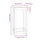 vidaXL Bartisch 50x50x110 cm Massivholz Kiefer vidaXL Bartisch 50x50x110 cm Massivholz Kiefer