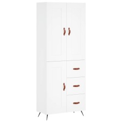 vidaXL Highboard Weiß 69,5x34x180 cm Holzwerkstoff