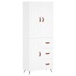 vidaXL Highboard Weiß 69,5x34x180 cm Holzwerkstoff vidaXL Highboard Weiß 69,5x34x180 cm Holzwerkstoff
