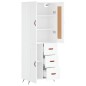 vidaXL Highboard Weiß 69,5x34x180 cm Holzwerkstoff vidaXL Highboard Weiß 69,5x34x180 cm Holzwerkstoff