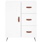 vidaXL Highboard Weiß 69,5x34x180 cm Holzwerkstoff vidaXL Highboard Weiß 69,5x34x180 cm Holzwerkstoff