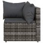 vidaXL Garten-Ecksofas mit Kissen 2 Stk. Grau Poly Rattan vidaXL Garten-Ecksofas mit Kissen 2 Stk. Grau Poly Rattan