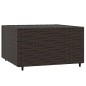 vidaXL 4-tlg. Garten-Lounge-Set mit Kissen Braun Poly Rattan vidaXL 4-tlg. Garten-Lounge-Set mit Kissen Braun Poly Rattan