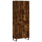 Highboard Räuchereiche 69,5x34x180 cm Holzwerkstoff Highboard Räuchereiche 69,5x34x180 cm Holzwerkstoff