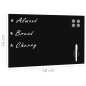 vidaXL Magnettafel Wandmontage Glas 50x30 cm vidaXL Magnettafel Wandmontage Glas 50x30 cm