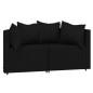 vidaXL Garten-Ecksofas mit Kissen 2 Stk. Schwarz Poly Rattan vidaXL Garten-Ecksofas mit Kissen 2 Stk. Schwarz Poly Rattan