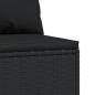 vidaXL Garten-Mittelsofas mit Kissen 2 Stk. Schwarz Poly Rattan vidaXL Garten-Mittelsofas mit Kissen 2 Stk. Schwarz Poly Rattan