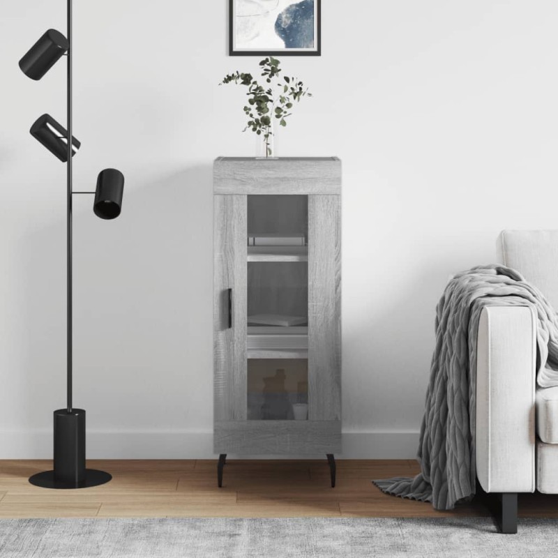 vidaXL Sideboard Grau Sonoma 34,5x34x90 cm Holzwerkstoff vidaXL Sideboard Grau Sonoma 34,5x34x90 cm Holzwerkstoff
