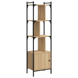 vidaXL Bücherregal mit Tür Sonoma-Eiche 44,5x30x154,5 cm Holzwerkstoff