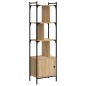 vidaXL Bücherregal mit Tür Sonoma-Eiche 44,5x30x154,5 cm Holzwerkstoff vidaXL Bücherregal mit Tür Sonoma-Eiche 44,5x30x154,5 cm Holzwerkstoff