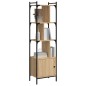 vidaXL Bücherregal mit Tür Sonoma-Eiche 44,5x30x154,5 cm Holzwerkstoff vidaXL Bücherregal mit Tür Sonoma-Eiche 44,5x30x154,5 cm Holzwerkstoff