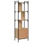vidaXL Bücherregal mit Tür Sonoma-Eiche 44,5x30x154,5 cm Holzwerkstoff vidaXL Bücherregal mit Tür Sonoma-Eiche 44,5x30x154,5 cm Holzwerkstoff
