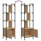 vidaXL Bücherregal mit Tür Sonoma-Eiche 44,5x30x154,5 cm Holzwerkstoff vidaXL Bücherregal mit Tür Sonoma-Eiche 44,5x30x154,5 cm Holzwerkstoff
