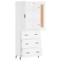 Highboard Weiß 69,5x34x180 cm Holzwerkstoff Highboard Weiß 69,5x34x180 cm Holzwerkstoff