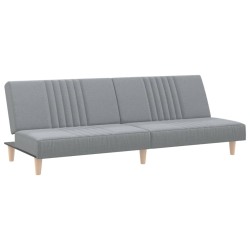vidaXL Schlafsofa Hellgrau Stoff