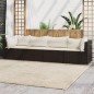 vidaXL 4-tlg. Garten-Lounge-Set mit Kissen Braun Poly Rattan vidaXL 4-tlg. Garten-Lounge-Set mit Kissen Braun Poly Rattan