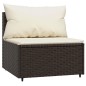 vidaXL 4-tlg. Garten-Lounge-Set mit Kissen Braun Poly Rattan vidaXL 4-tlg. Garten-Lounge-Set mit Kissen Braun Poly Rattan