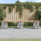 vidaXL Gartenbank aus Gabionen 203x31x42 cm Massivholz Douglasie vidaXL Gartenbank aus Gabionen 203x31x42 cm Massivholz Douglasie