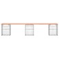 vidaXL Gartenbank aus Gabionen 203x31x42 cm Massivholz Douglasie vidaXL Gartenbank aus Gabionen 203x31x42 cm Massivholz Douglasie