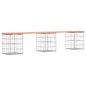 vidaXL Gartenbank aus Gabionen 203x31x42 cm Massivholz Douglasie vidaXL Gartenbank aus Gabionen 203x31x42 cm Massivholz Douglasie