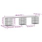 vidaXL Gartenbank aus Gabionen 203x31x42 cm Massivholz Douglasie vidaXL Gartenbank aus Gabionen 203x31x42 cm Massivholz Douglasie
