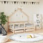 vidaXL Kinderbett mit Schubladen 70x140 cm Massivholz Kiefer vidaXL Kinderbett mit Schubladen 70x140 cm Massivholz Kiefer