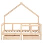 vidaXL Kinderbett mit Schubladen 70x140 cm Massivholz Kiefer vidaXL Kinderbett mit Schubladen 70x140 cm Massivholz Kiefer