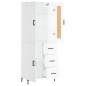 vidaXL Highboard Hochglanz-Weiß 69,5x34x180 cm Holzwerkstoff vidaXL Highboard Hochglanz-Weiß 69,5x34x180 cm Holzwerkstoff
