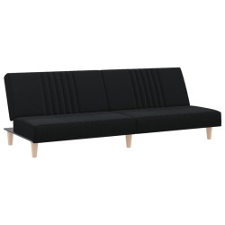 vidaXL Schlafsofa Schwarz Stoff
