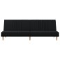 vidaXL Schlafsofa Schwarz Stoff vidaXL Schlafsofa Schwarz Stoff