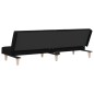vidaXL Schlafsofa Schwarz Stoff vidaXL Schlafsofa Schwarz Stoff