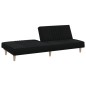 vidaXL Schlafsofa Schwarz Stoff vidaXL Schlafsofa Schwarz Stoff