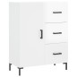 vidaXL Highboard Hochglanz-Weiß 69,5x34x180 cm Holzwerkstoff vidaXL Highboard Hochglanz-Weiß 69,5x34x180 cm Holzwerkstoff