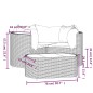 vidaXL 4-tlg. Garten-Lounge-Set mit Kissen Schwarz Poly Rattan vidaXL 4-tlg. Garten-Lounge-Set mit Kissen Schwarz Poly Rattan