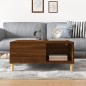 vidaXL Couchtisch Braun Eichen-Optik 80x80x36,5 cm Holzwerkstoff vidaXL Couchtisch Braun Eichen-Optik 80x80x36,5 cm Holzwerkstoff