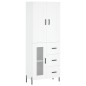 Highboard Weiß 69,5x34x180 cm Holzwerkstoff Highboard Weiß 69,5x34x180 cm Holzwerkstoff