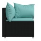 vidaXL Garten-Ecksofas mit Kissen 2 Stk. Schwarz Poly Rattan vidaXL Garten-Ecksofas mit Kissen 2 Stk. Schwarz Poly Rattan