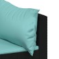 vidaXL Garten-Ecksofas mit Kissen 2 Stk. Schwarz Poly Rattan vidaXL Garten-Ecksofas mit Kissen 2 Stk. Schwarz Poly Rattan