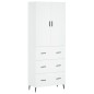 Highboard Weiß 69,5x34x180 cm Holzwerkstoff Highboard Weiß 69,5x34x180 cm Holzwerkstoff