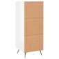 vidaXL Sideboard Hochglanz-Weiß 34,5x34x90 cm Holzwerkstoff vidaXL Sideboard Hochglanz-Weiß 34,5x34x90 cm Holzwerkstoff