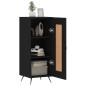vidaXL Sideboard Schwarz 34,5x34x90 cm Holzwerkstoff vidaXL Sideboard Schwarz 34,5x34x90 cm Holzwerkstoff