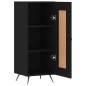 vidaXL Sideboard Schwarz 34,5x34x90 cm Holzwerkstoff vidaXL Sideboard Schwarz 34,5x34x90 cm Holzwerkstoff
