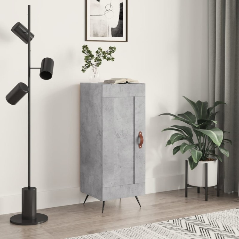 vidaXL Sideboard Betongrau 34,5x34x90 cm Holzwerkstoff vidaXL Sideboard Betongrau 34,5x34x90 cm Holzwerkstoff