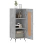 vidaXL Sideboard Betongrau 34,5x34x90 cm Holzwerkstoff vidaXL Sideboard Betongrau 34,5x34x90 cm Holzwerkstoff