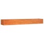 vidaXL Hochbeet Rostig 400x80x45 cm Cortenstahl